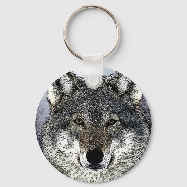 Wolf Eyes Key Ring (Front)