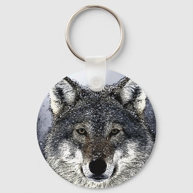 Wolf Eyes Key Ring (Front)