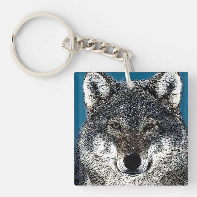 Wolf Eyes Key Ring (Front)