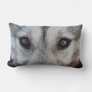 Wolf Eyes Pillow Husky Wolf Pup Pillows Gifts