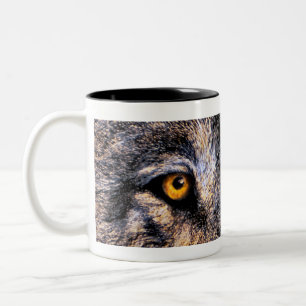 Wolf Eyes Two-Tone Coffee Mug