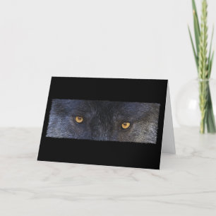 WOLF EYES Wildlife Supporter Greeting-cards Card