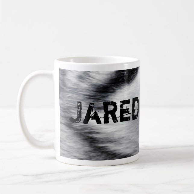 Wolf face personalised mug (Left)