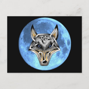 Wolf Face Postcard