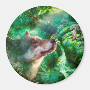 Wolf Family FREE TO LIVE OUR LIVES Magnet