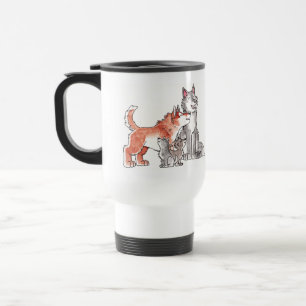 Wolf Family Travel Mug