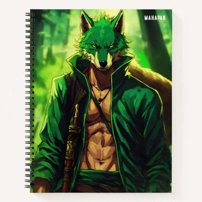 "Wolf Fang Swordsman"  Notebook (Front)