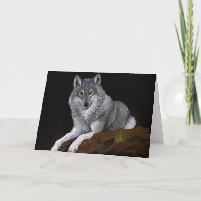 Wolf Father's Day Card (Front)