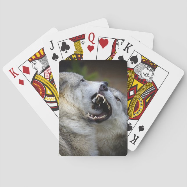 Wolf Fight Playing Cards (Back)