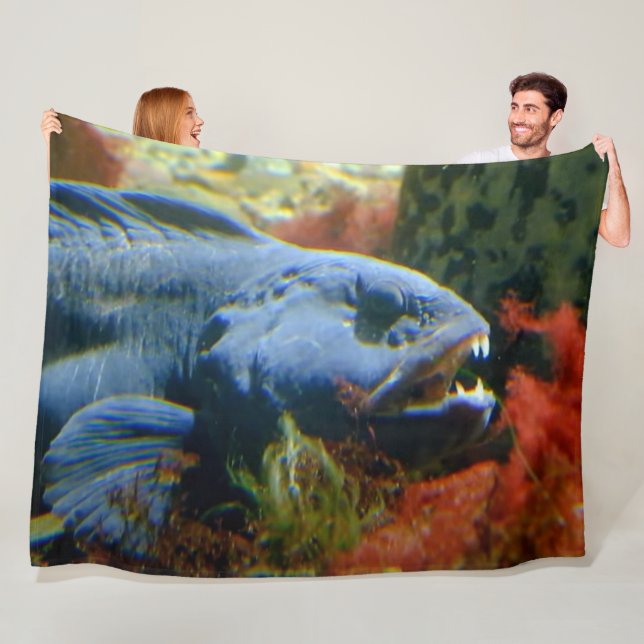 WOLF FISH FLEECE BLANKET (In Situ)