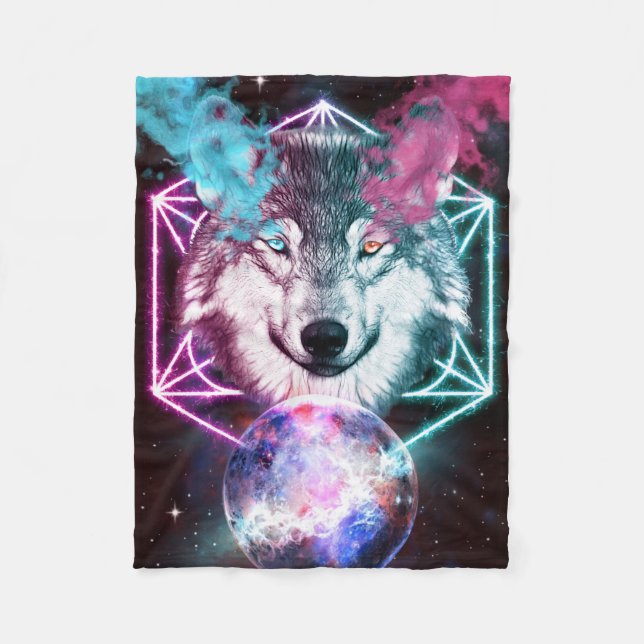 Wolf Fleece Blanket (Front)