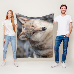 Wolf Fleece Blanket
