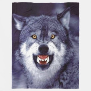 WOLF FLEECE BLANKET