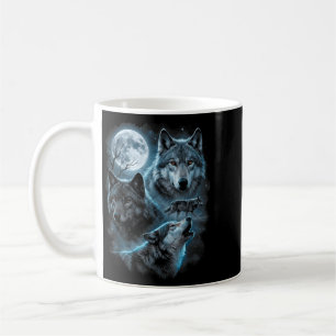 Wolf Full Moon Howling Wolves Wildlife Animal Coffee Mug
