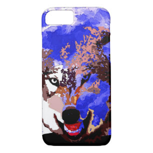 Wolf & Full Moon iPhone 7 Case