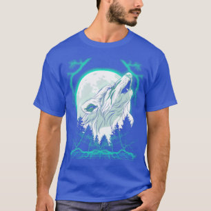 Wolf Full Moon Outrun Wildlife Wilderness T-Shirt
