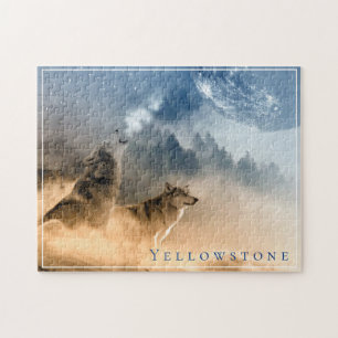 Wolf Game Puzzle-Yellowstone Jigsaw Puzzle