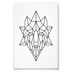Wolf geometric art Wall Art Décor Posters