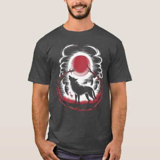 Wolf graphic boy friend T-Shirt
