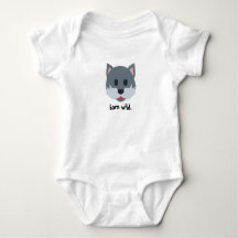 Wolf Graphic Infant One-piece