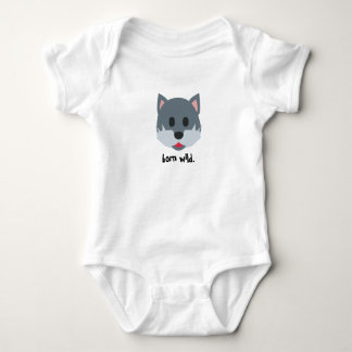 Wolf Graphic Infant One-piece Baby Bodysuit