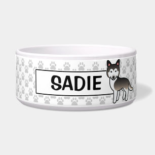 Wolf Grey Cartoon Siberian Husky