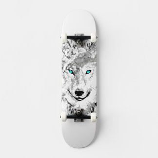 Wolf | Grey Wolf Drawing | Wolf Skateboard