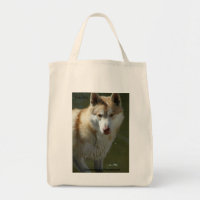 Wolf Grocery Tote Bag