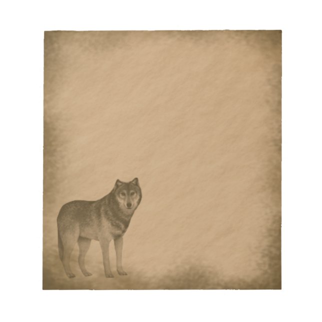 Wolf-grunge Notepad (Front)