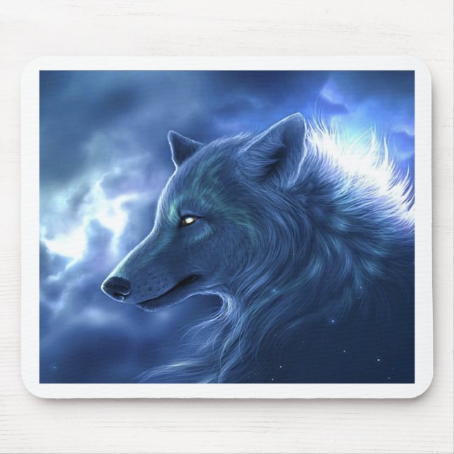 Wolf Guardian Mouse Pad (Front)