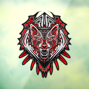 Wolf Haida Tribal Totem Design