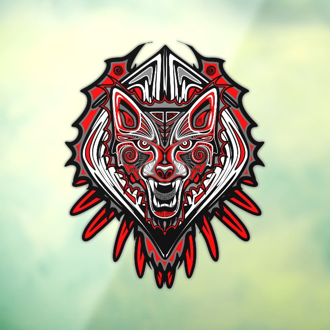 Wolf Haida Tribal Totem Design (Sheet 3)