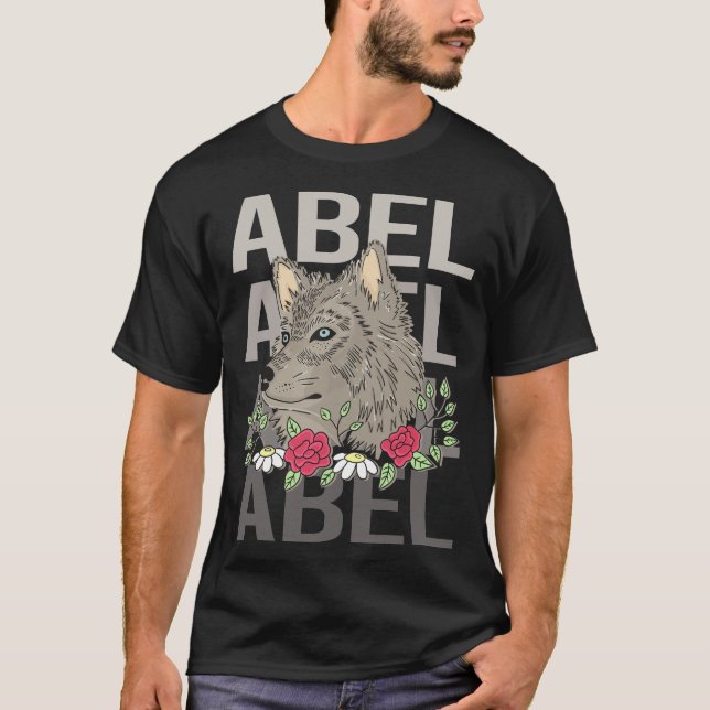 Wolf Head - Abel Name T-Shirt (Front)