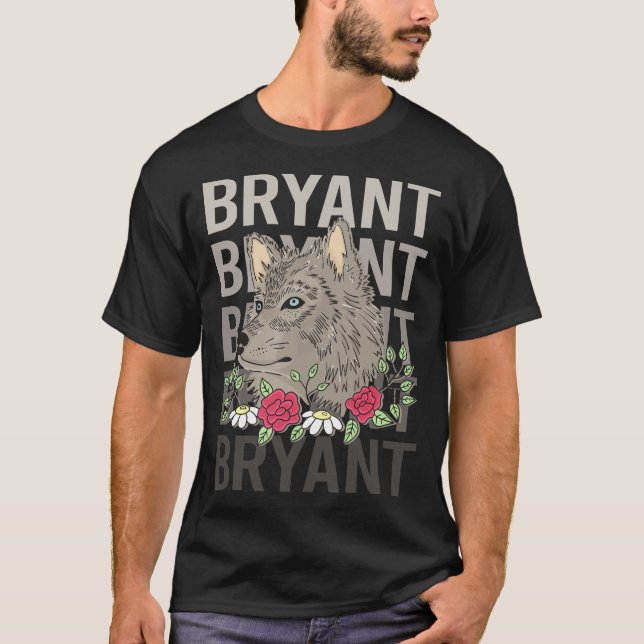 Wolf Head - Bryant Name T-Shirt (Front)