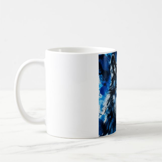 Wolf head coffee mug (Left)