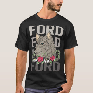 Wolf Head - Ford Name T-Shirt