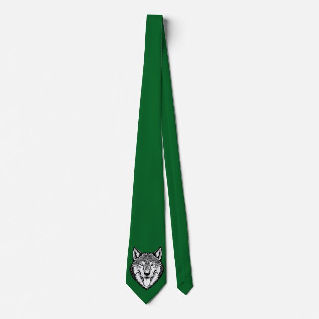 Wolf head from the front tie (Front)