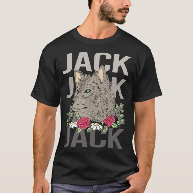 Wolf Head - Jack Name T-Shirt (Front)