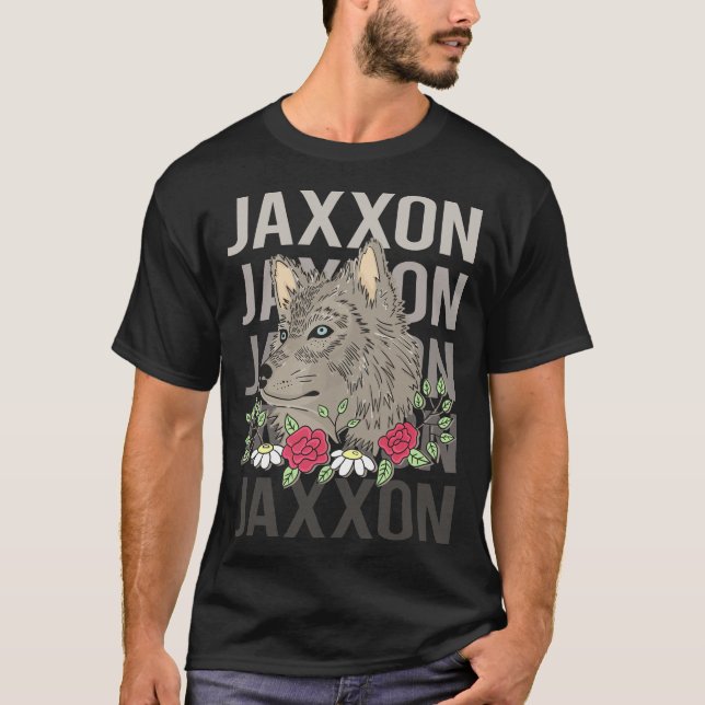 Wolf Head - Jaxxon Name T-Shirt (Front)