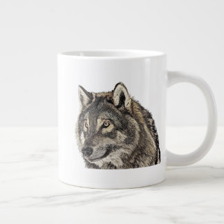 Wolf Head Large Coffee Mug