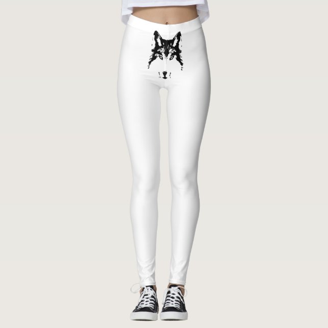 Wolf head leggings (Front)