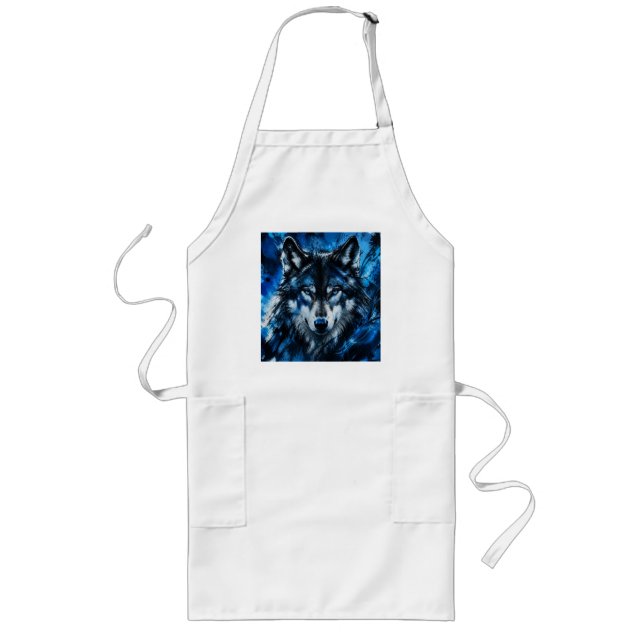 Wolf head long apron (Front)