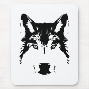 Wolf head mouse pad