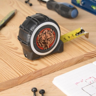 Wolf Head on Red 1