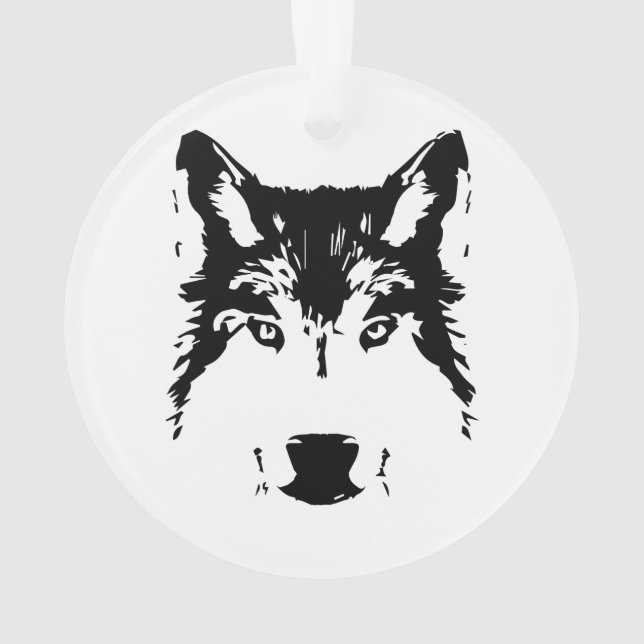 Wolf head ornament (Back)