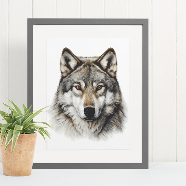 Wolf Head Portrait  Poster (Creator Uploaded)