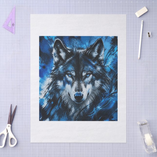 Wolf head tissue paper (Craft)