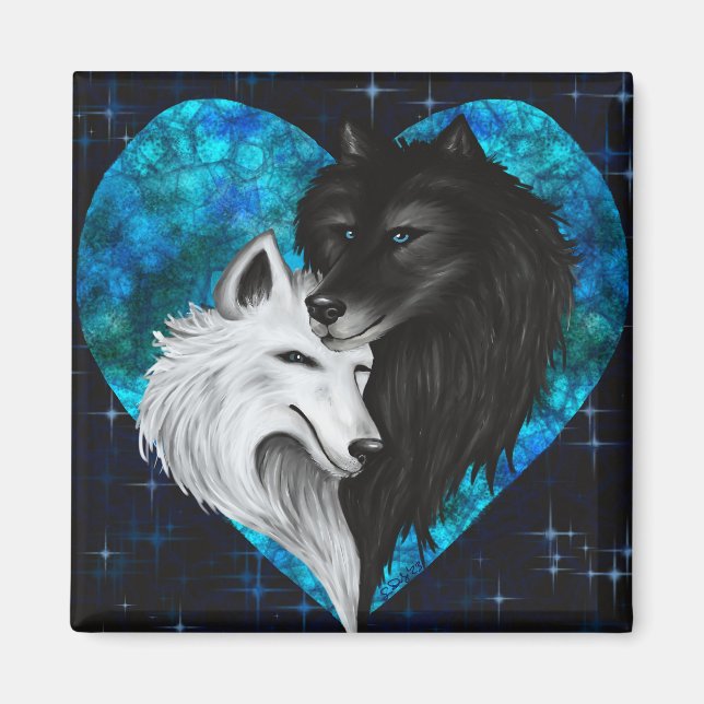 Wolf Heart Magnet - Heart Edition (Front)