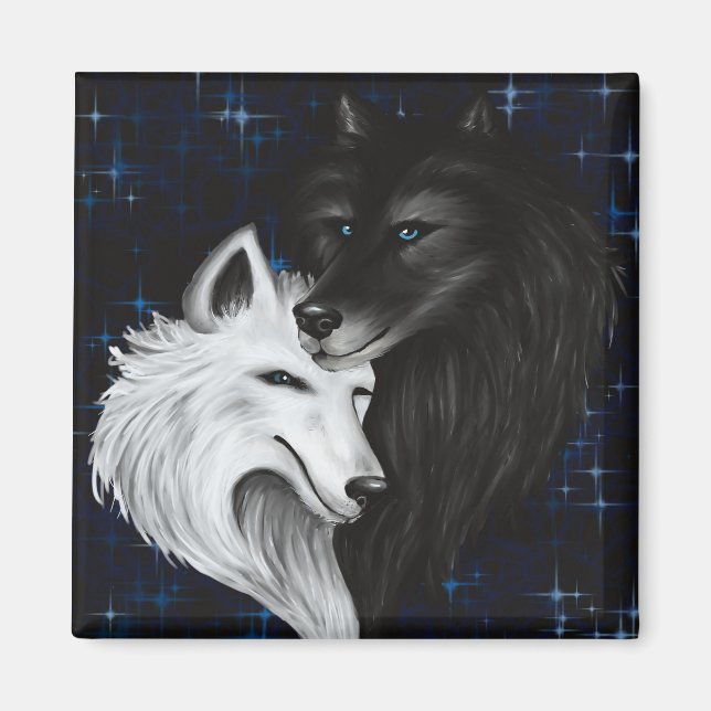 Wolf Heart Magnet - Original (Front)