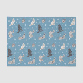 Wolf Holiday Tissue Paper